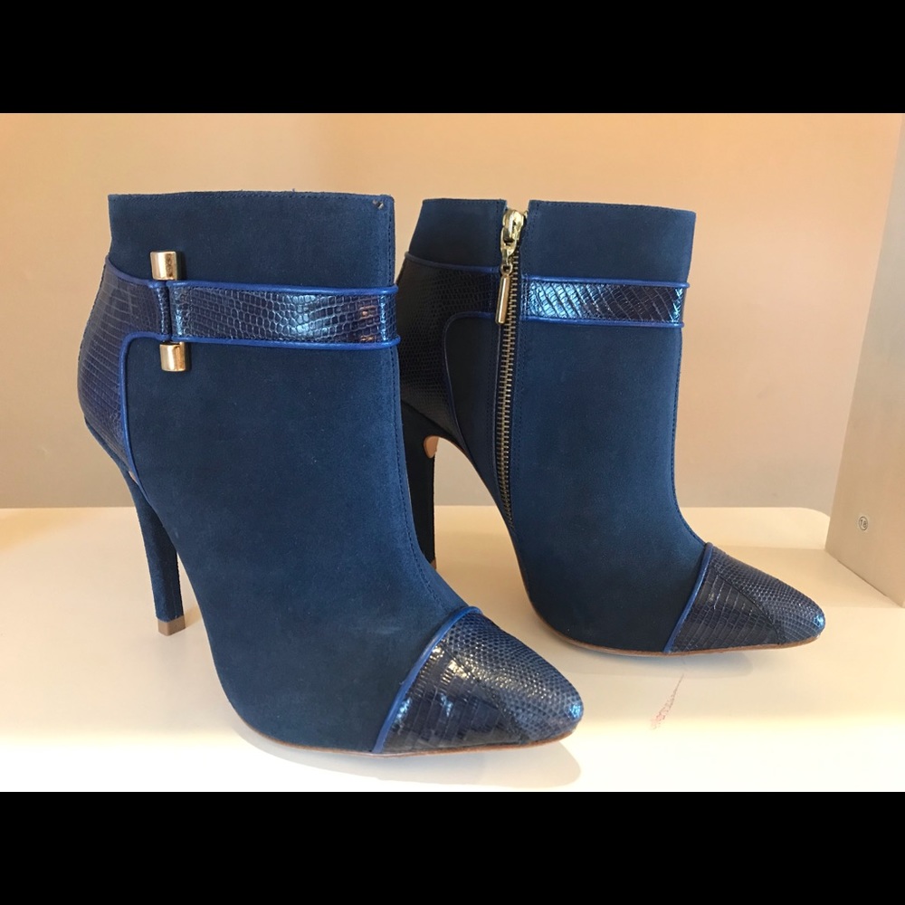 Italian Belvedere Lizard Suede Boot